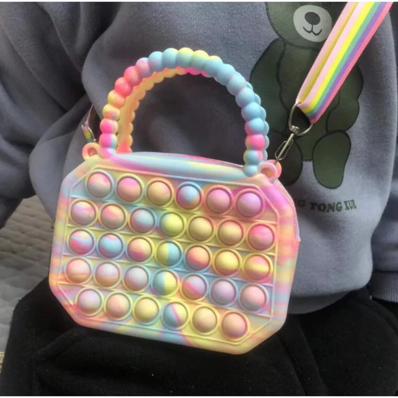 Fidget Pop Pastel Tie Dye Purse