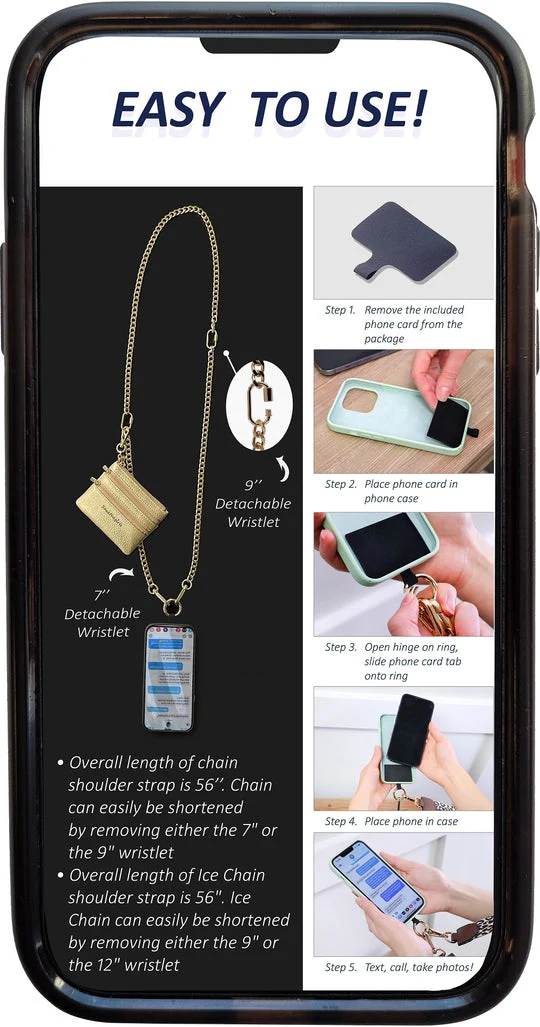Chain Clip and Go Purse