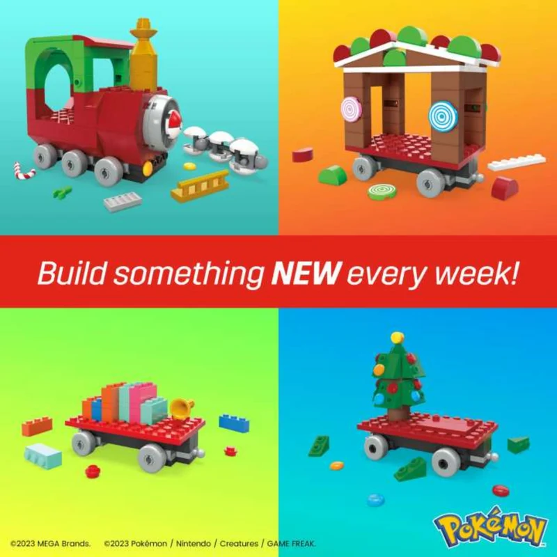 MEGA Pokémon Holiday Train Building Set