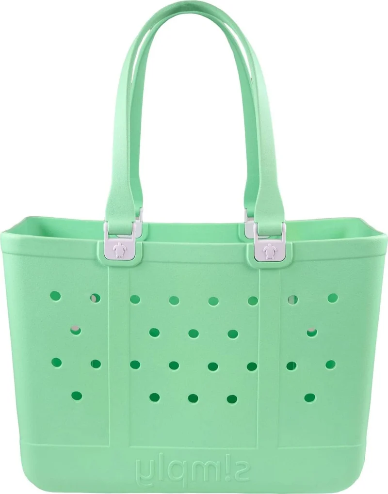 Large Lime Simply Southern Tote