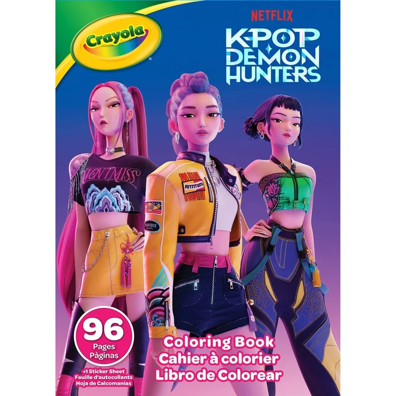 Kpop Demon Hunter Colouring Book, 96 Pages, 1 Count