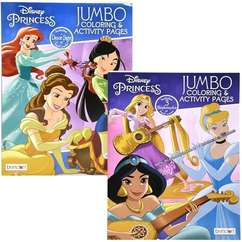 Disney Princess Jumbo Colouring and Activity Book, Assortment, 80 Pages, 1 Count