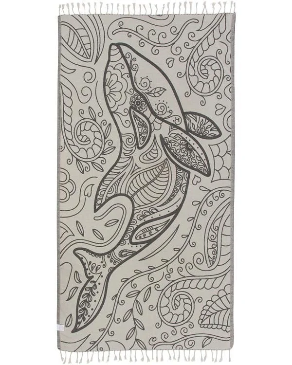 Dolphin Floral Sand Cloud Towel