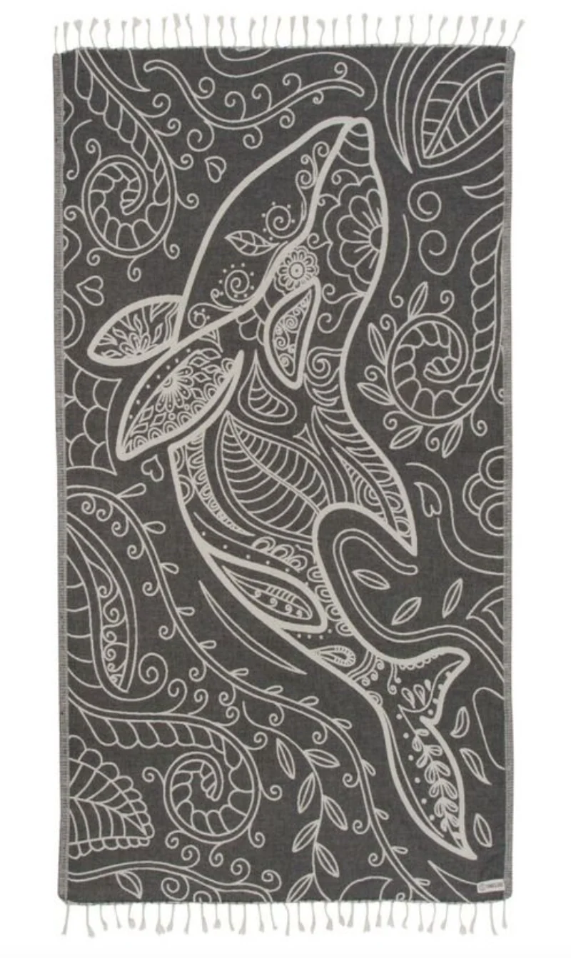 Dolphin Floral Sand Cloud Towel