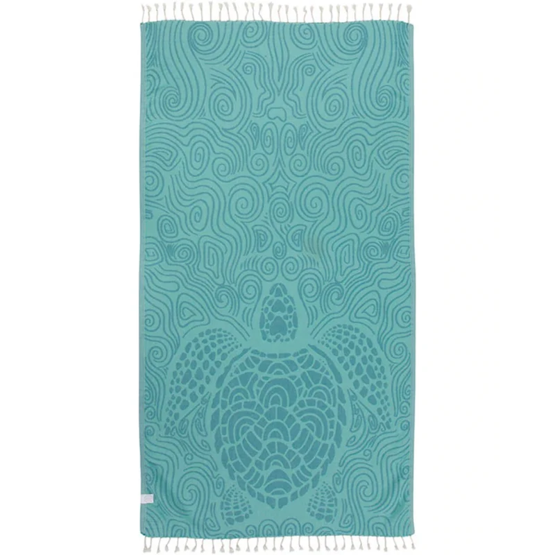 Mint Swirl Turtle Sand Cloud Towel