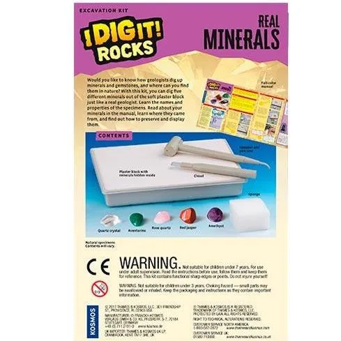 I Dig It! Rocks - Real Minerals Excavation Kit