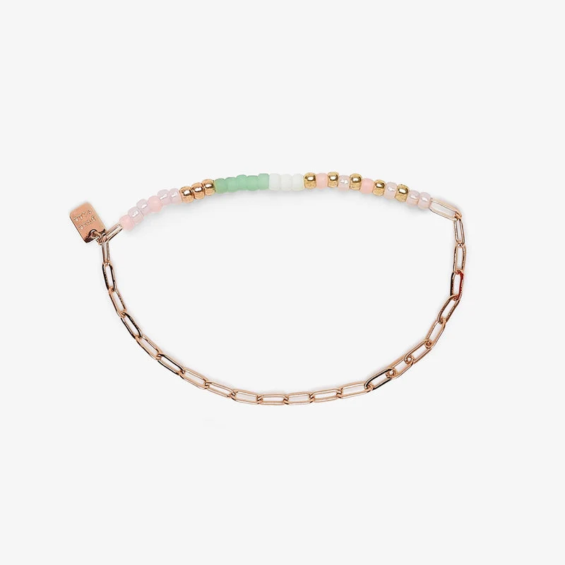 Seabright Stretch Bead and Chain Bracelet PuraVida