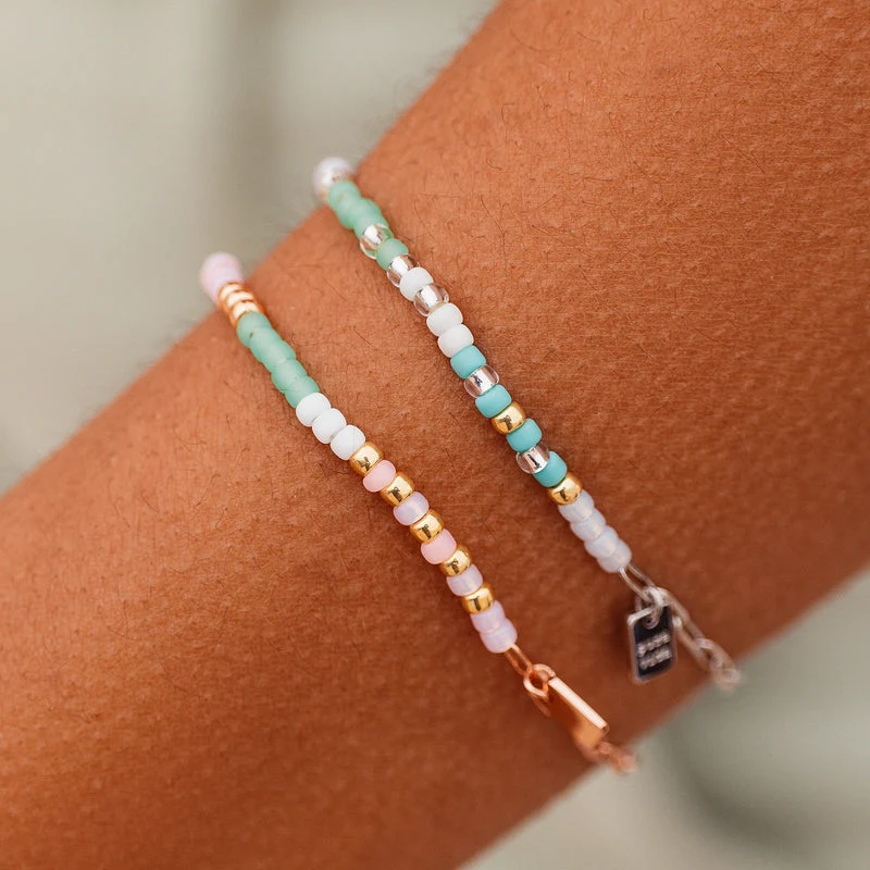 Seabright Stretch Bead and Chain Bracelet PuraVida