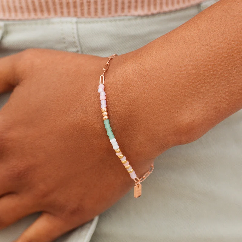 Seabright Stretch Bead and Chain Bracelet PuraVida