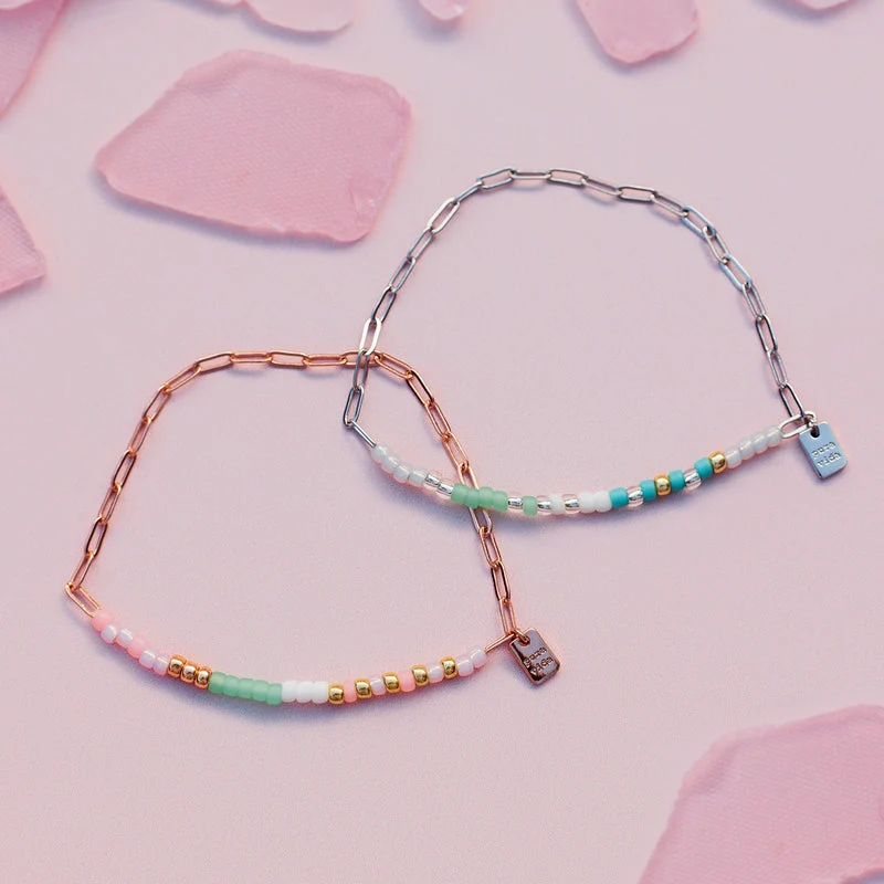 Seabright Stretch Bead and Chain Bracelet PuraVida