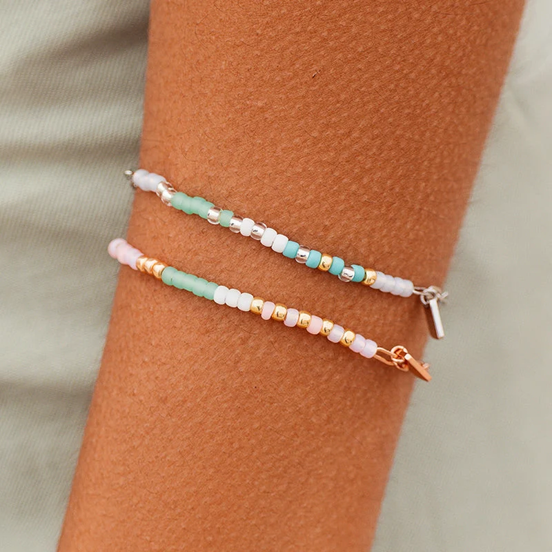 Seabright Stretch Bead and Chain Bracelet PuraVida