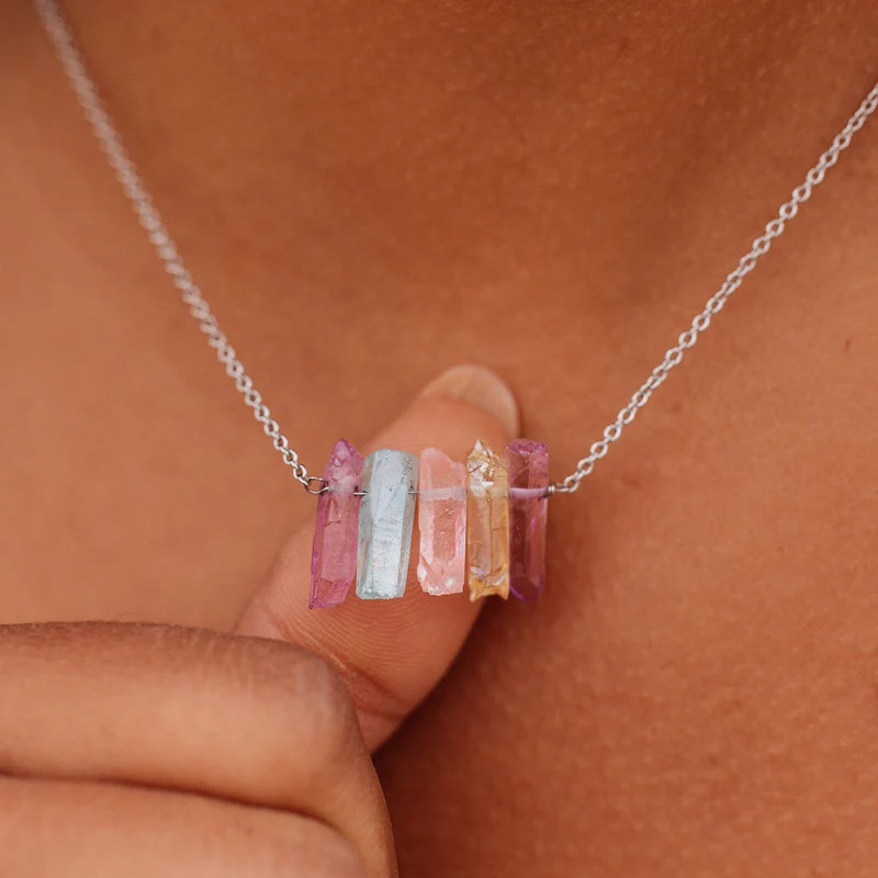 Rainbow Crystal Necklace PuraVida