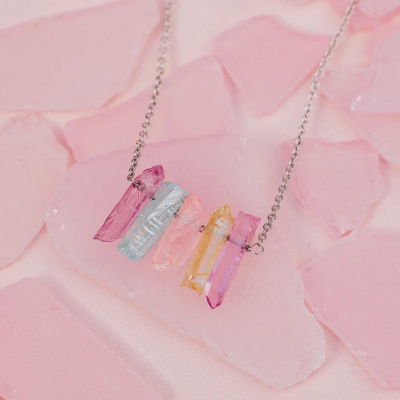 Rainbow Crystal Necklace PuraVida