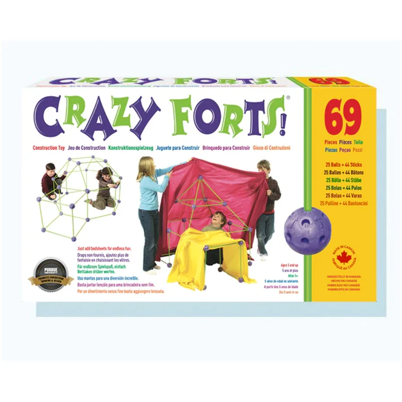 Crazy Fort 69 Pieces Build Your Own Fort Kit