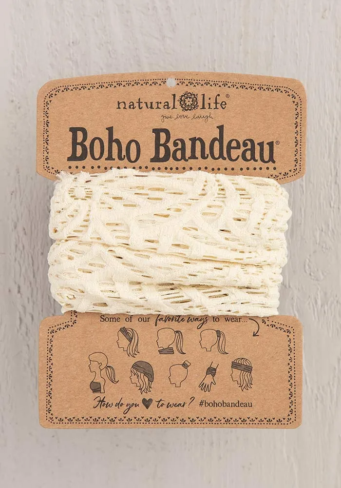 CREAM CROCHET BANDEAU