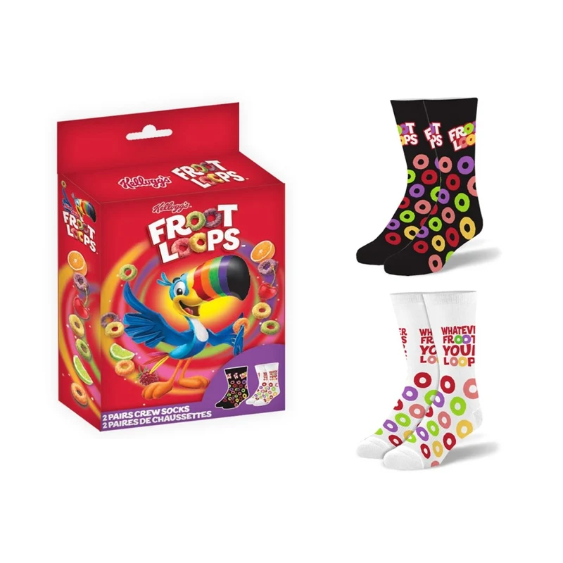 Froot Loops Pack of 2 Crew Socks, 2 Count