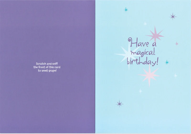 Grape Unicorn Scratch and Sniff Card