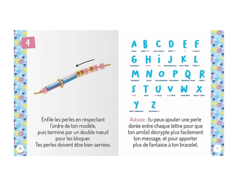 Kit créatif - Mon duo de bracelets à message secret - Mon superbe bijou - Auzou