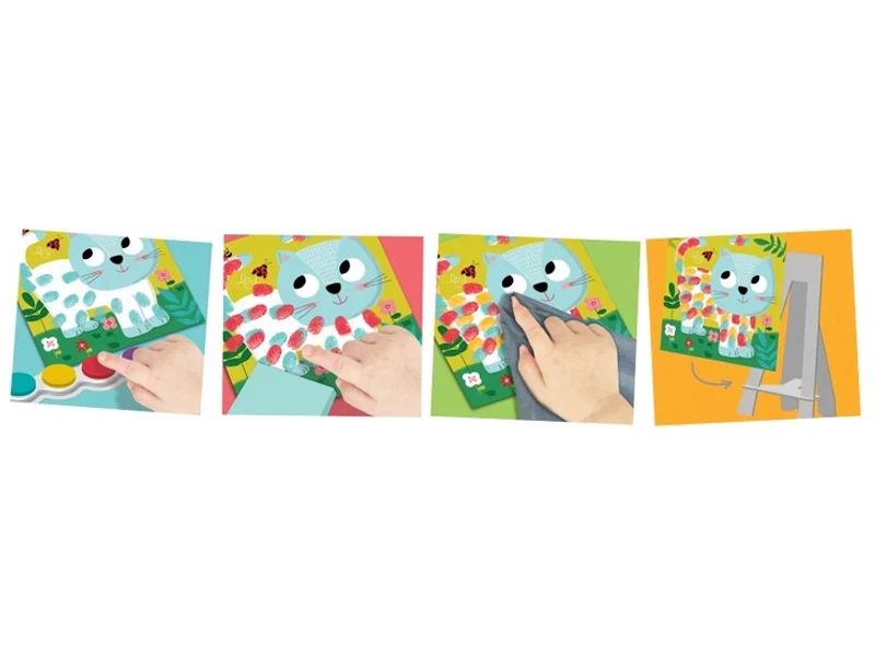 Coffret de peinture au doigt "Adorables compagnons"