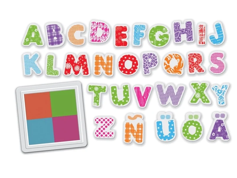 Coffret alphabet box à tamponner - Créa Lign'