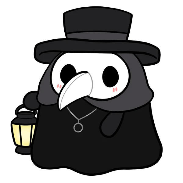 Mini 7 Inch Squishable Plague Doctor