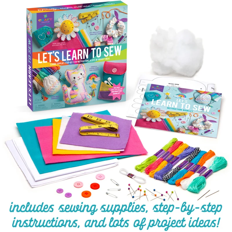 Craft-tastic Let's Learn to Sew Kit