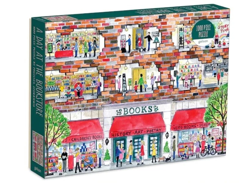 Puzzle A day at the bookstore - 1000 pièces 69x51 cm