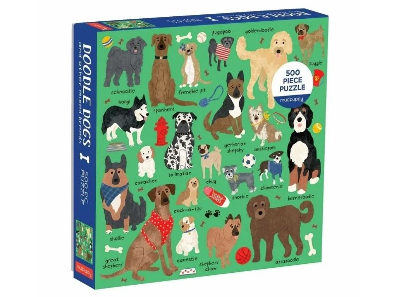 Puzzle Doodle Dogs - 500 pièces 51x51 cm