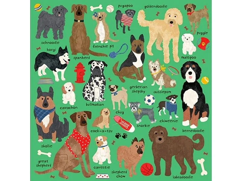 Puzzle Doodle Dogs - 500 pièces 51x51 cm
