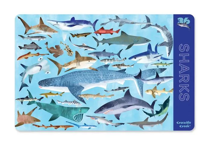 Crocodile Creek Placemat Sharks / Crocodile Creek napperon requins