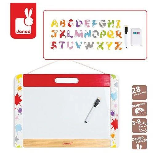 Janod Splash Wall Blackboard with letters / Tableau noir mural Janod Splash avec lettres