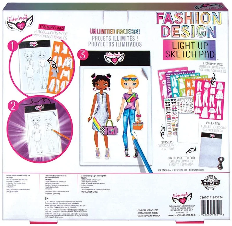 Fashion Design Light Pad Sketch Set