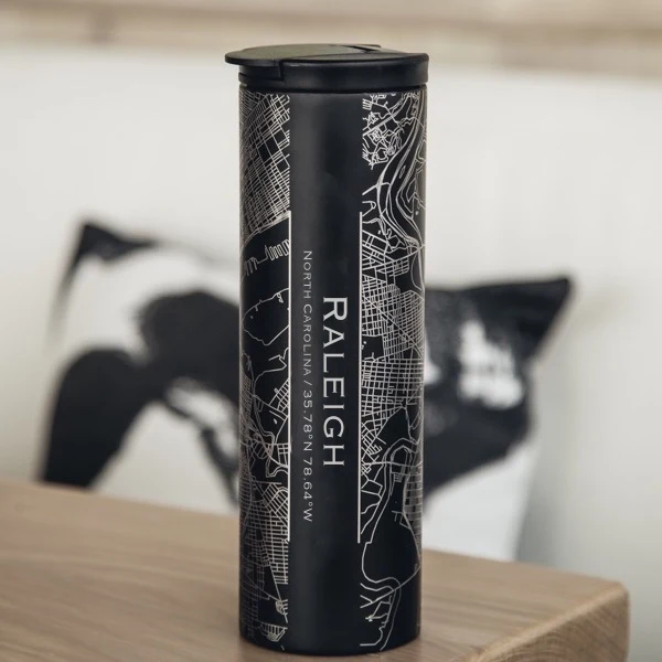 Raleigh Map 17oz Tumbler