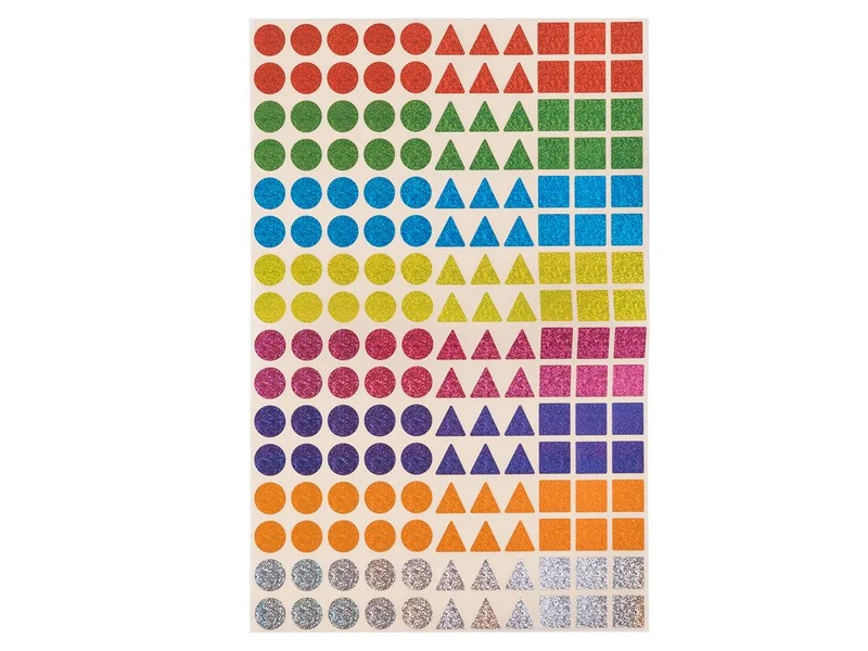 352 gommettes geometriques holographiques - normales*Cléopatre*