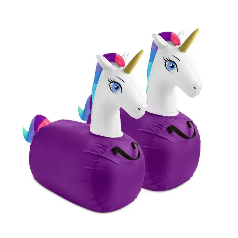 Hop 'n Go Jump Inflatable Unicorn Set of 2