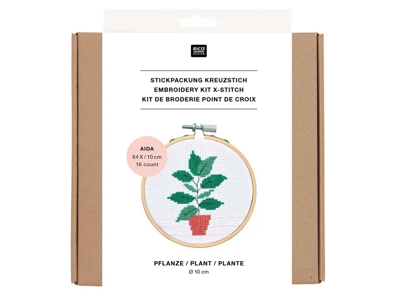 KIT DE BRODERIE PLANTE - RICO DESIGN