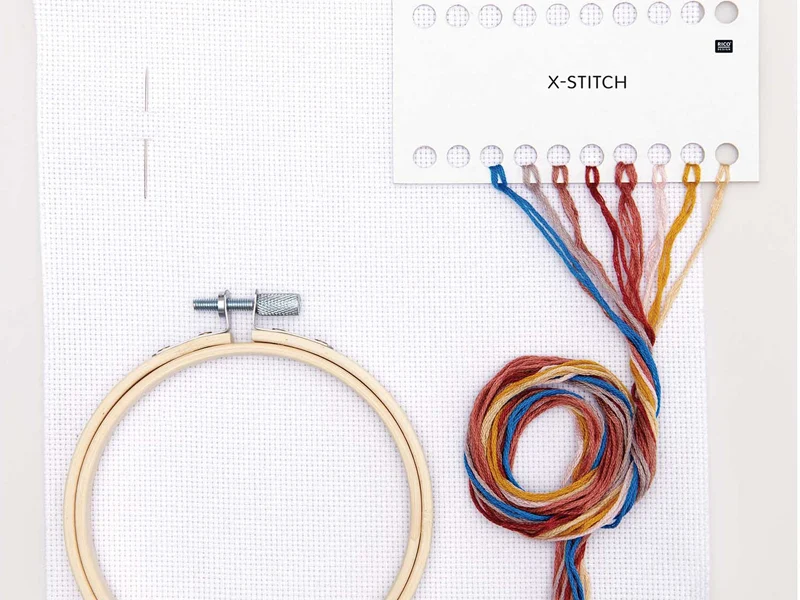 Kit de broderie fleurs séchées - Rico Design