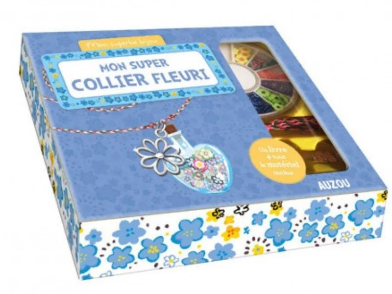 Kit créatif - Mon superbe bijou Auzou - mon super collier fleuri - Auzou