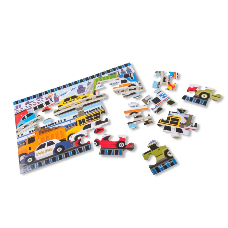 Traffic Jam Floor Puzzle - 24 Pieces