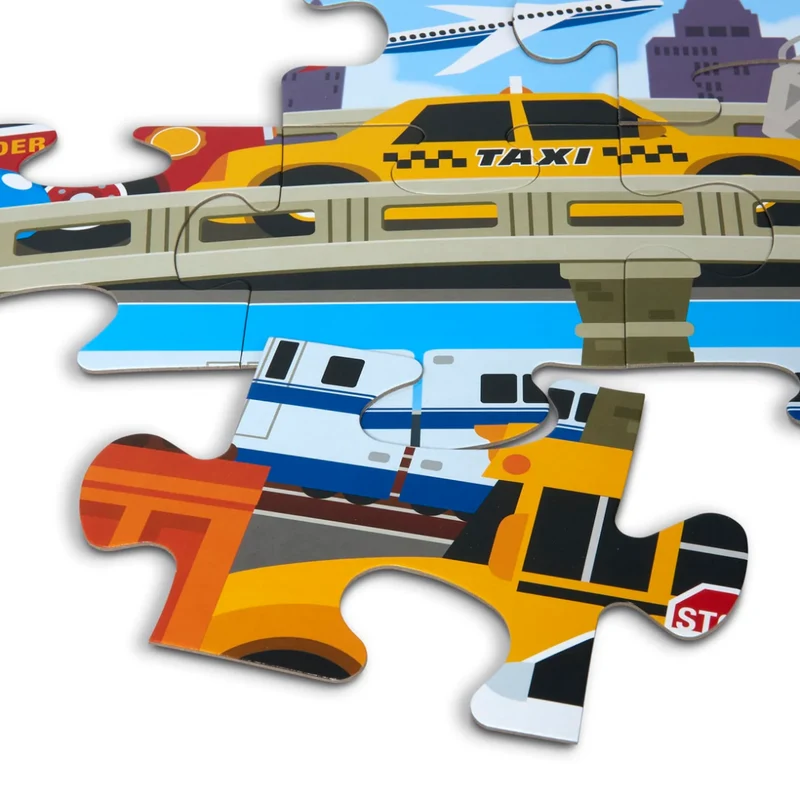 Traffic Jam Floor Puzzle - 24 Pieces