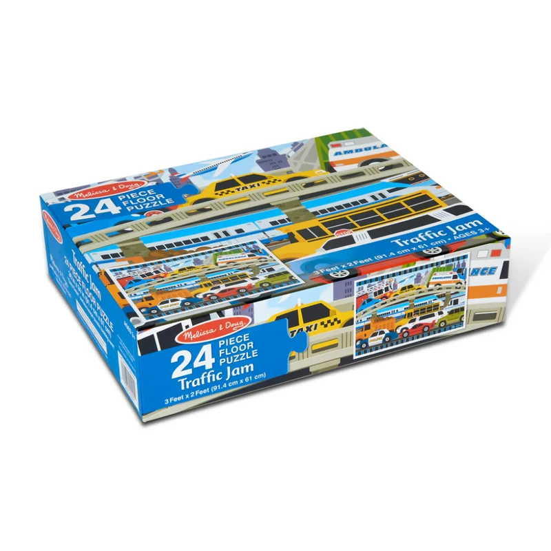 Traffic Jam Floor Puzzle - 24 Pieces