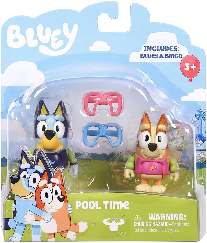 Bluey Figures 2 Pack Assorted