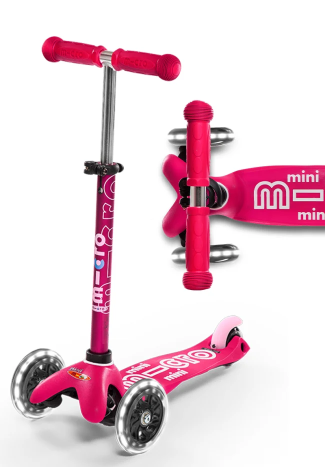 Mini LED PINK Micro Scooter