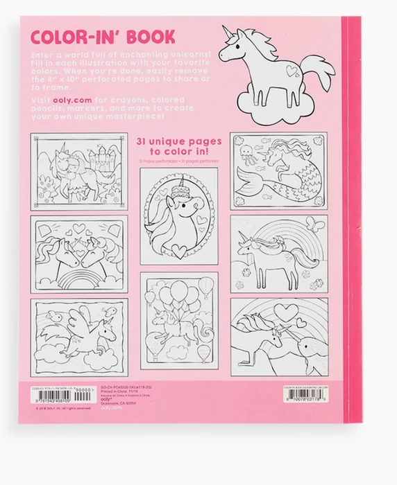 Enchanting Unicorns Coloring Book