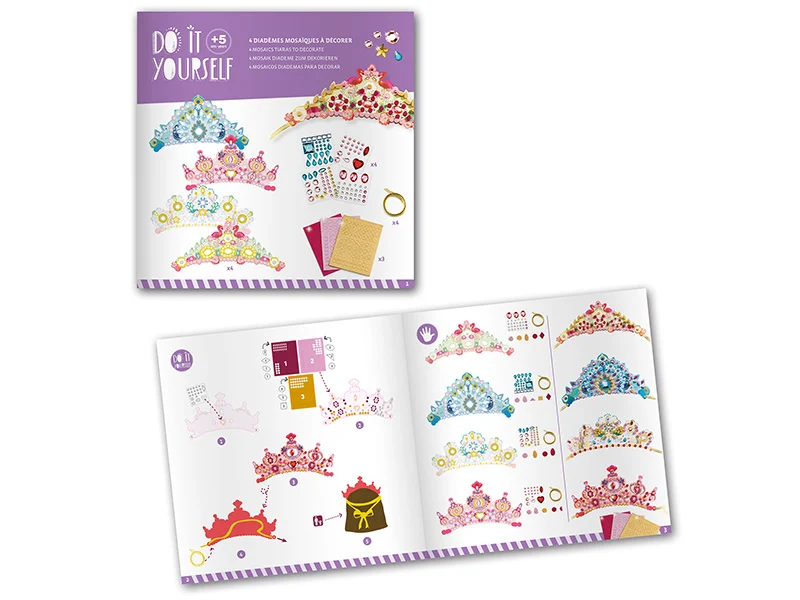 Coffret DIY - Mosaïques & Stickers - Comme une princesse