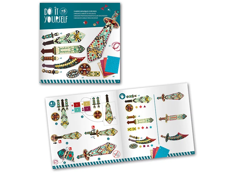 Coffret DIY - Mosaïques & Stickers - Comme un pirate