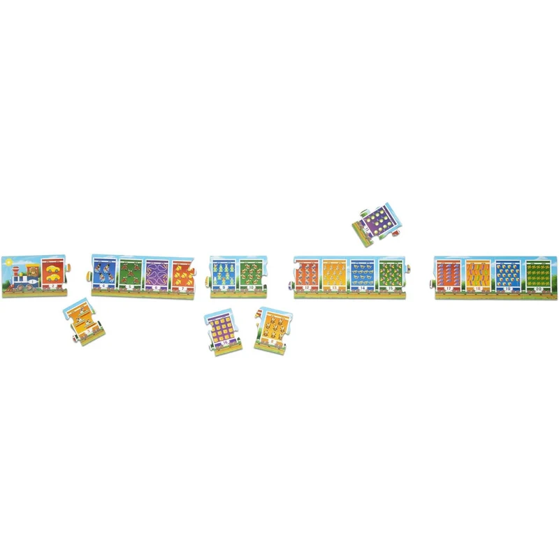 Number Train 21 Piece Floor Puzzle