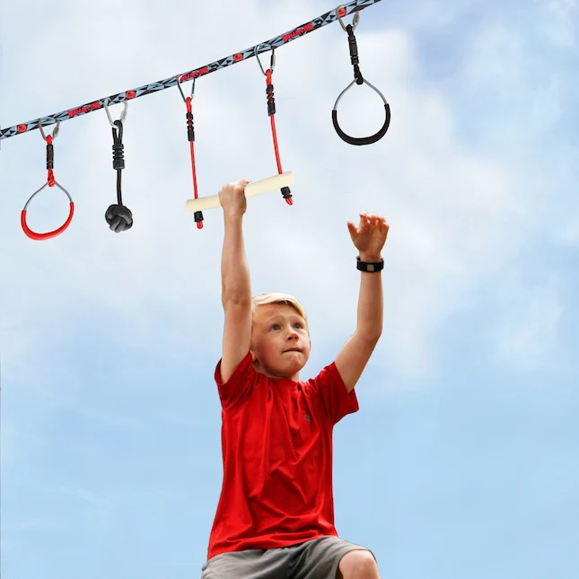 NinjaLine 30' Intro Kit with 7 Hanging Obstacles