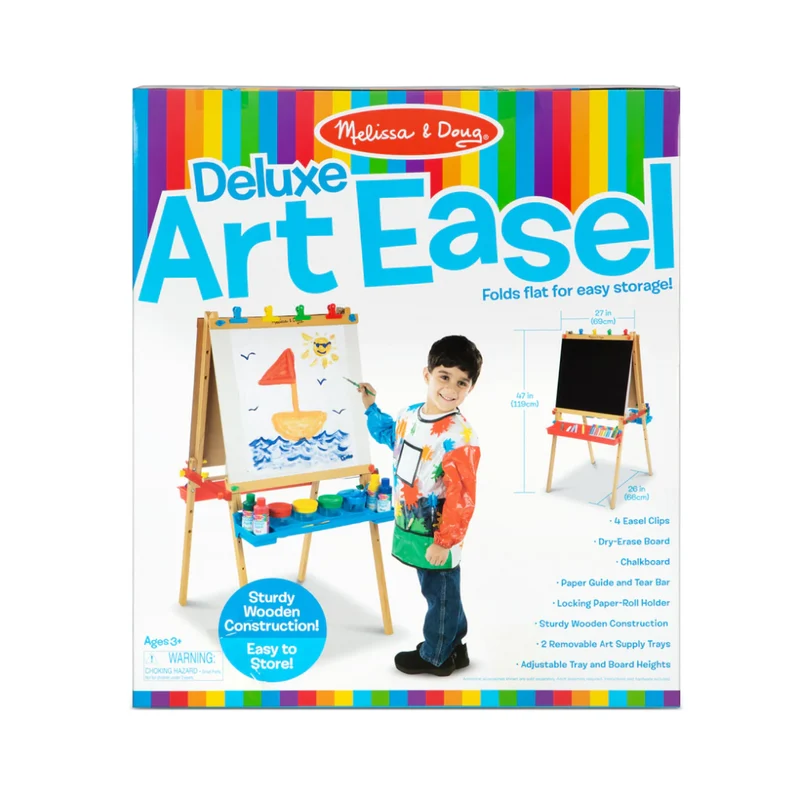 Melissa & Doug Deluxe Wooden Standing Art Easel