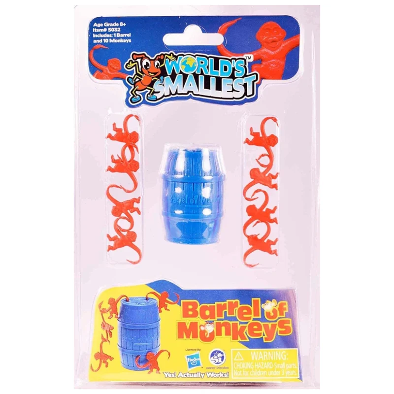 World's Smallest Barrel of Monkeys